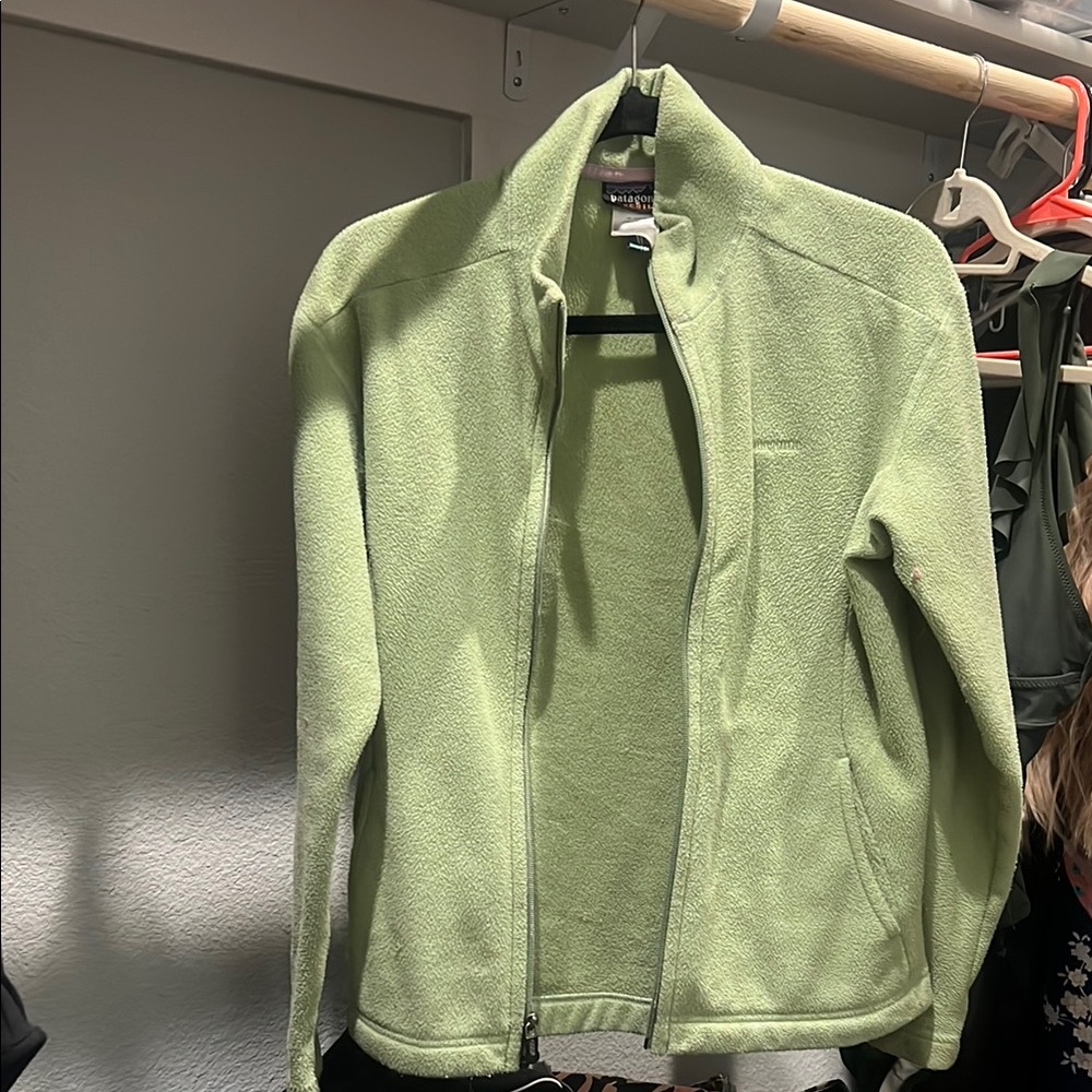 Women's Green Fleece Jacket